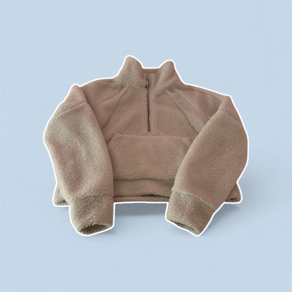 Lululemon Women's XS/S Oversized Sherpa Funnel Neck Half Zip